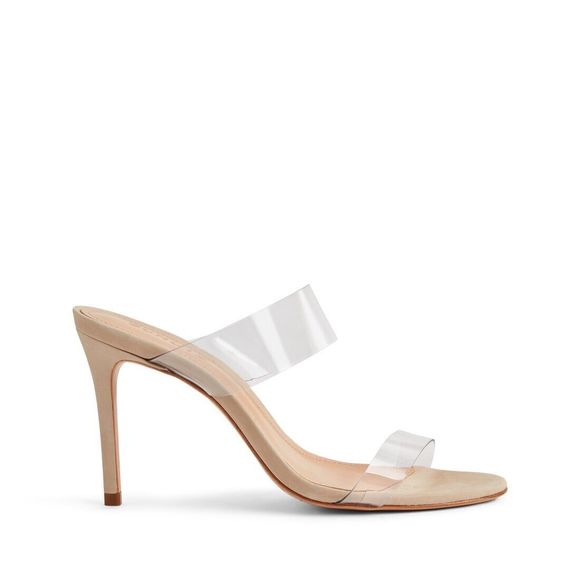 SCHUTZ Shoes - SCHUTZ ariella sandal beige nude With clear straps womens size 11 NWOB